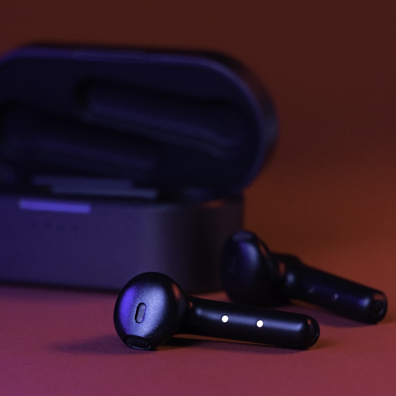 Dark Wireless Earbuds